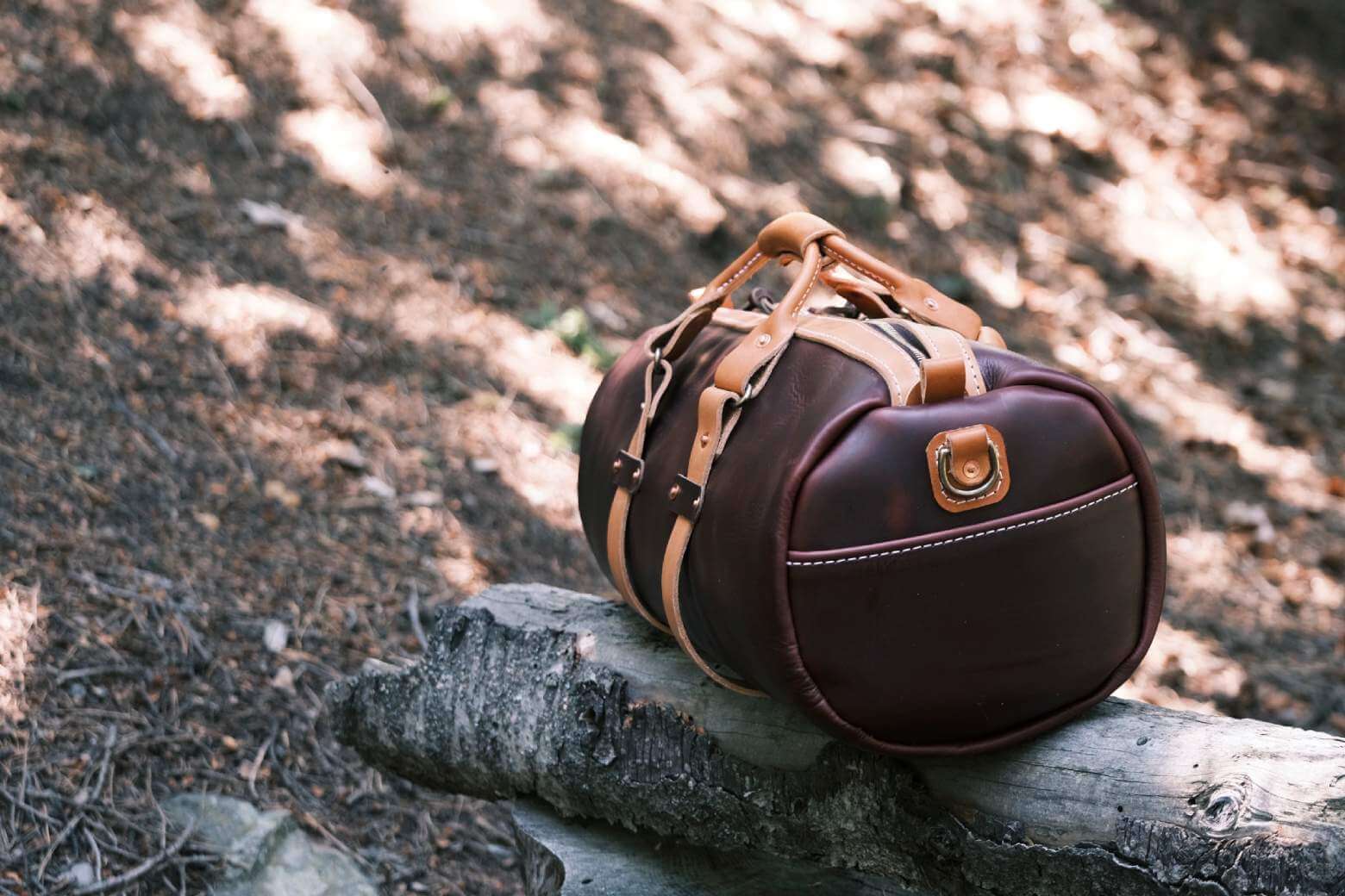 Classic Clark & Co. Leather Duffle in Horween Brown